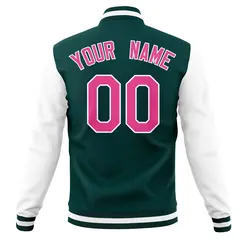 Full-Snap Varsity Letterman Baseball Jacket 14