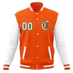Full-Snap Varsity Letterman Baseball Jacket 21