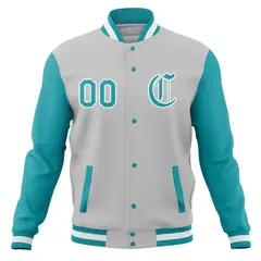 Full-Snap Varsity Letterman Baseball Jacket 45