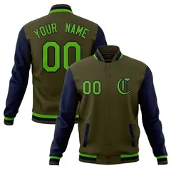 Full-Snap Varsity Letterman Baseball Jacket 49