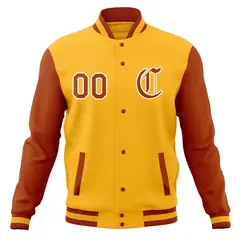 Full-Snap Varsity Letterman Baseball Jacket 61