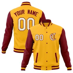 Full-Snap Varsity Letterman Baseball Jacket 65