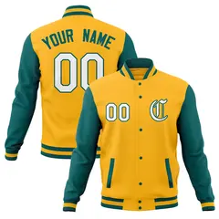 Full-Snap Varsity Letterman Baseball Jacket 73