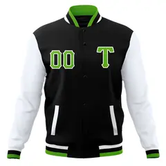 Men's Full-Snap Varsity Letterman Baseball Jacket 13