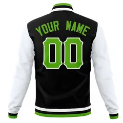 Men's Full-Snap Varsity Letterman Baseball Jacket 14