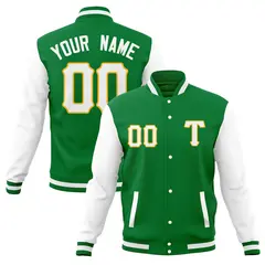 Men's Full-Snap Varsity Letterman Baseball Jacket 17