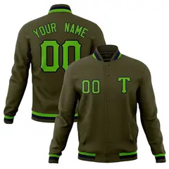 Men's Full-Snap Varsity Letterman Baseball Jacket 41
