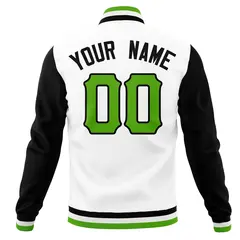 Men's Full-Snap Varsity Letterman Baseball Jacket 78