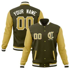 Full-Snap Varsity Letterman Baseball Jacket 1