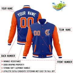 Full-Snap Varsity Letterman Baseball Jacket 20