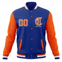 Full-Snap Varsity Letterman Baseball Jacket 21