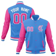 Full-Snap Varsity Letterman Baseball Jacket 33