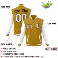 Full-Snap Varsity Letterman Baseball Jacket 44
