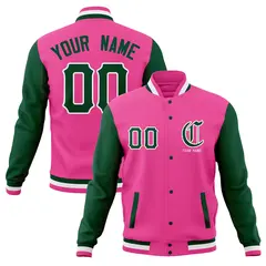Full-Snap Varsity Letterman Baseball Jacket 49