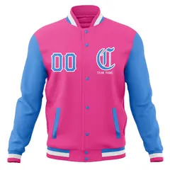 Full-Snap Varsity Letterman Baseball Jacket 61