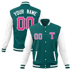 Full-Snap Varsity Letterman Baseball Jacket 25