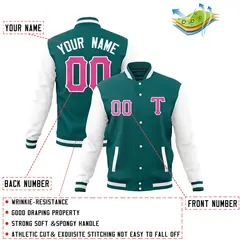 Full-Snap Varsity Letterman Baseball Jacket 28