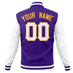 Full-Snap Varsity Letterman Baseball Jacket 38