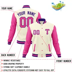 Full-Snap Varsity Letterman Baseball Jacket 4