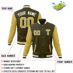 Full-Snap Varsity Letterman Baseball Jacket 52
