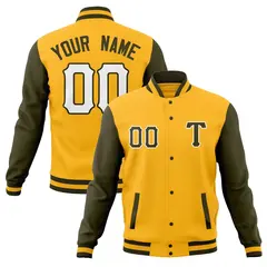 Full-Snap Varsity Letterman Baseball Jacket 57