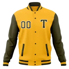 Full-Snap Varsity Letterman Baseball Jacket 61
