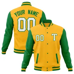 Full-Snap Varsity Letterman Baseball Jacket 73