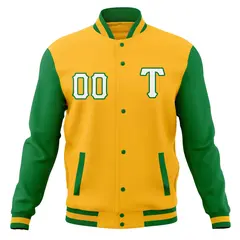 Full-Snap Varsity Letterman Baseball Jacket 77