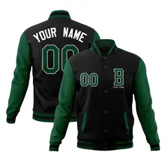 Full-Snap Varsity Letterman Baseball Jacket 1