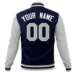 Full-Snap Varsity Letterman Baseball Jacket 14