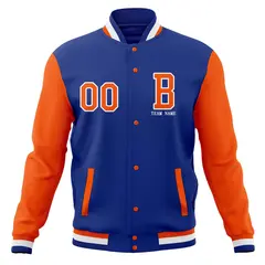 Full-Snap Varsity Letterman Baseball Jacket 21