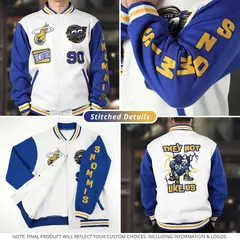 Full-Snap Varsity Letterman Baseball Jacket 27