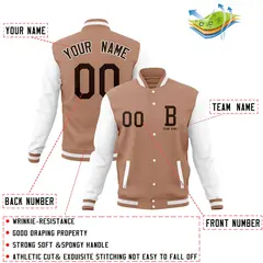 Full-Snap Varsity Letterman Baseball Jacket 28