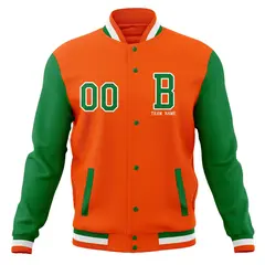 Full-Snap Varsity Letterman Baseball Jacket 37