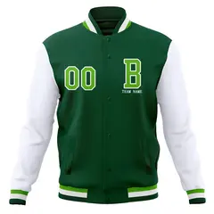 Full-Snap Varsity Letterman Baseball Jacket 45