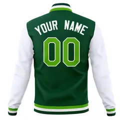 Full-Snap Varsity Letterman Baseball Jacket 46