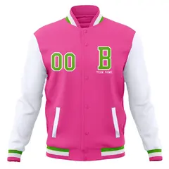 Full-Snap Varsity Letterman Baseball Jacket 53
