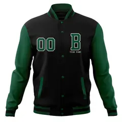 Full-Snap Varsity Letterman Baseball Jacket 13