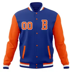 Full-Snap Varsity Letterman Baseball Jacket 21