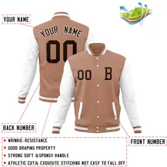 Full-Snap Varsity Letterman Baseball Jacket 28