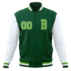Full-Snap Varsity Letterman Baseball Jacket 45