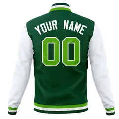 Full-Snap Varsity Letterman Baseball Jacket 46