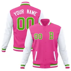 Full-Snap Varsity Letterman Baseball Jacket 49
