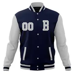Full-Snap Varsity Letterman Baseball Jacket 5