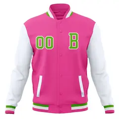 Full-Snap Varsity Letterman Baseball Jacket 53