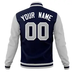 Full-Snap Varsity Letterman Baseball Jacket 6