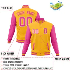 Full-Snap Varsity Letterman Baseball Jacket 60