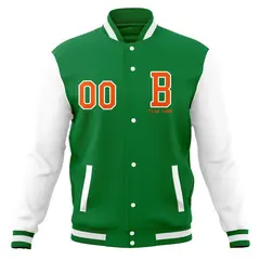 Full-Snap Varsity Letterman Baseball Jacket 29
