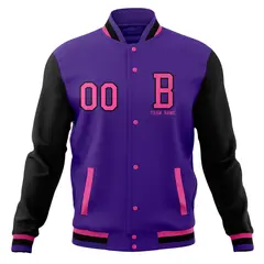 Full-Snap Varsity Letterman Baseball Jacket 37
