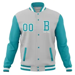 Full-Snap Varsity Letterman Baseball Jacket 45